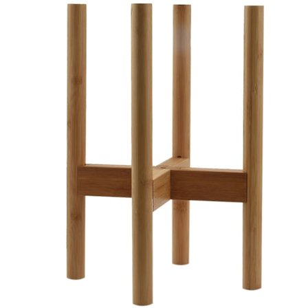 Exble Plant H Bambu Kukkaruukun Esittelyteline D Ruukkuteline Sisä- ja Ulkokäyttöön, Ylös