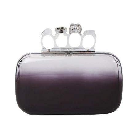 Alexander McQueen Toilet Bags Lilla, Dame Clutch, Størrelse: ONE Size
