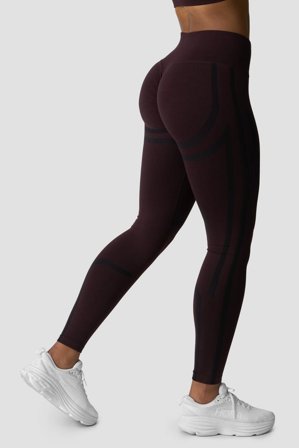 Rush Seamless Tights Burgundy