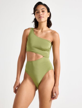 Lindex Swimsuit Trina Shiny - Green - M