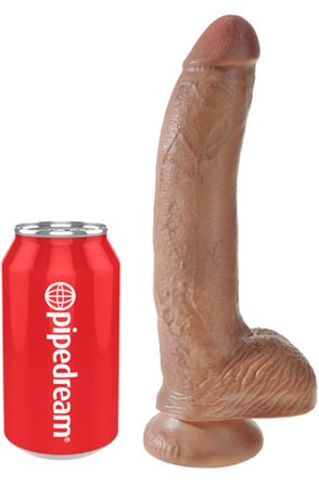 Kjøp Pipedream King Cock With Balls Tan 26 cm - Dildo | God pris