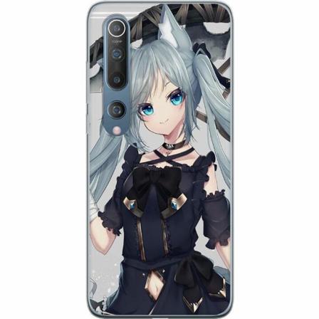 Xiaomi Mi 10 5g Genomskinligt Skal Catgirl