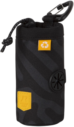 Woolly Wolf Roam Poop Bag Holder kakkapussinpidike, musta