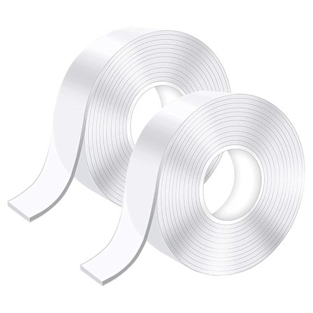 6M (3m*2) Nano Dobbeltsidet Tape, Transparent Genanvendelig, Vaskbar Sporløs Stærk Gel Tape til Tæppe, Fotos, Plakater