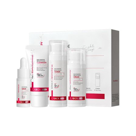 Niacinamid Hudvårdsset Whitening Anti-Aging 4st Med Presentförpackning Återfuktande Och Uppljusande P2I9