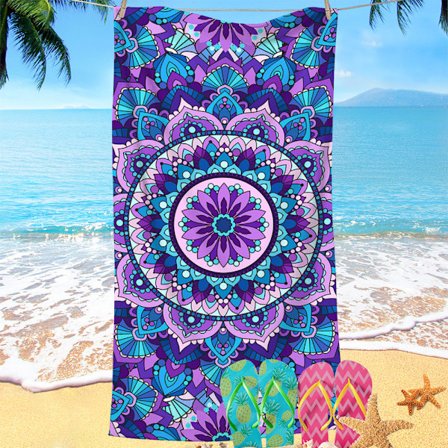 Mikrofiber Strandhandduk, XXL (180 x 90cm) Badhandduk, Sandtät och Snabbtorkande, Absorberande Strandfilt, Bastu- och Sportshandduk kompatibel Fitness