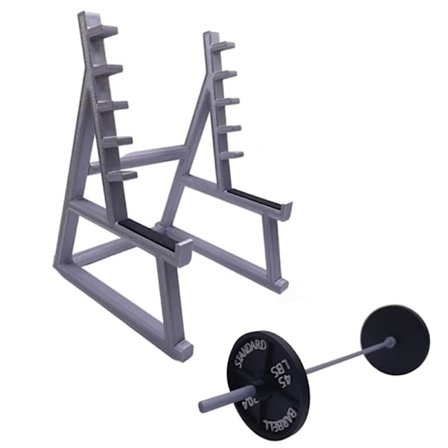 Squat Rack Stativ med Skivstång Pennhållare Penna Reservoarpenna Makeup Brush Display Stand Organizer för skolkontor Hem