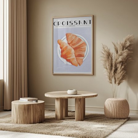 Croissant - Paris Poster 50x70 cm