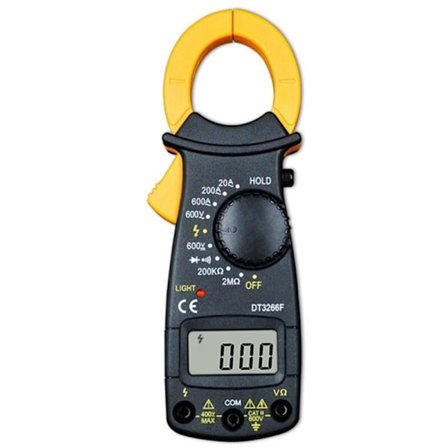 Digitalt Amperemeter Klem Multimeter NCV Voltmeter Klemmer Amperemeter 600A AC/DC Ohm Spenningstester