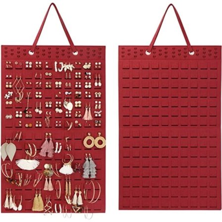 Øreringeopbevaring Hængende Taske Væg Smykkeopbevaringstaske -