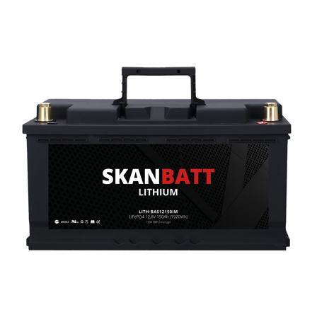 Skanbatt LiFePO4 Batteri 12V 150Ah