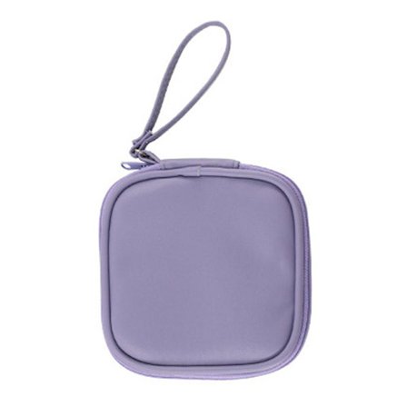 Lila Enkel Förvaringsväska för Hörlurar Datakabel