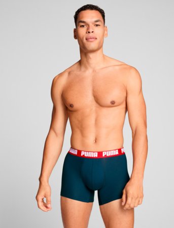 PUMA Puma Men Everyday Basic Boxers 2P - Multi/patterned - S