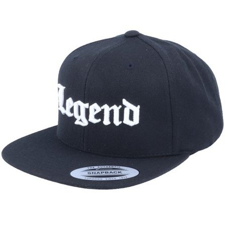 Blackletter - Svart snapback Keps - 3D Legend Black Snapback @ Hatstore