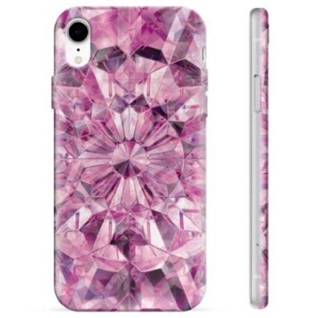 iPhone XR TPU-Skal - Rosa Kristall