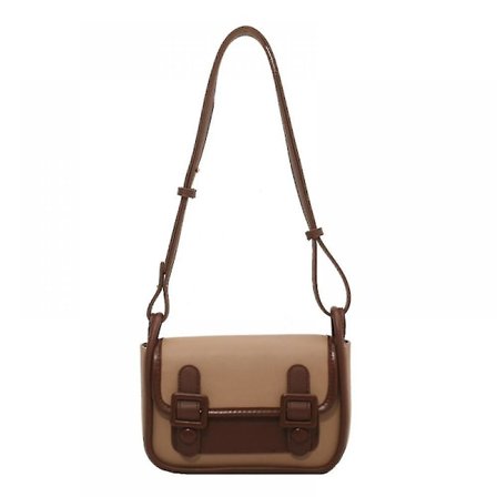 Generisk One-shoulder Lille Taske Dame Taske Mode Vild Stor Skulderrem Retro Lille Messenger Lille Firkantet Taske Tide-khaki