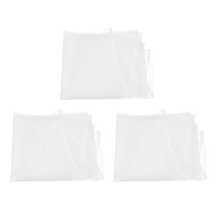 3-pack våtfilt av ull för våtfiltningshantverk (80 x 80 x 0,1 cm, vit)