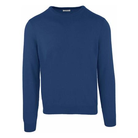 Malo, Round-neck Knitwear Blauw, Heren, Maat:L
