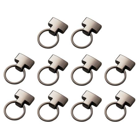 1/2/3/5 10 st Metal Lobster Clasp Clips Nyckelring För Charms Black Gray 44.4x28mm 1 Pc