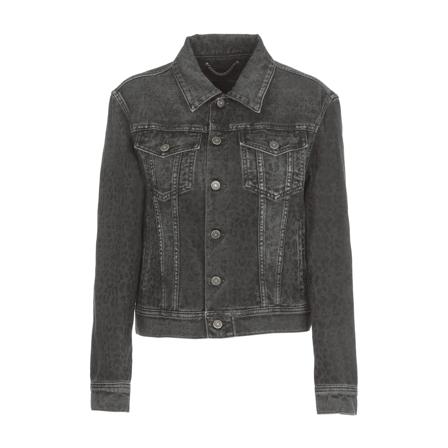 Golden Goose, Denim Jackets Grijs, Dames, Maat:XS