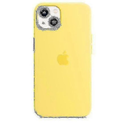 iPhone 13 Silikone Cover med MagSafe - Blødt Beskyttende Telefon Cover, Stødsikkert Bagcover, Slim Fit Citron Skal