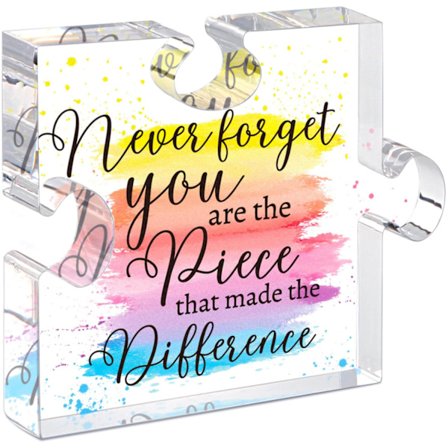 Gåvor till kvinnliga kollegor, akrylplakett för uppskattning, pensionsgåvor, nytt jobb, befordringsgåvor till anställda, avskedsgåvor till kollegor
