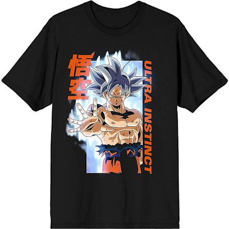 Dragon Ball Super Ultra Instinct Goku Herre Sort T-shirt