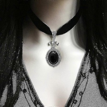 Gotisk Vampyr Cameo Hänge Choker Sammet Halsband För Kvinnor Mode Pagan Häxkonst Smycken Flickor Gåvor Kreativ Choker 2022(3)