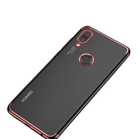 Huawei Honor 10 Lite - Beskyttende Floveme Silikone Cover Roséguld