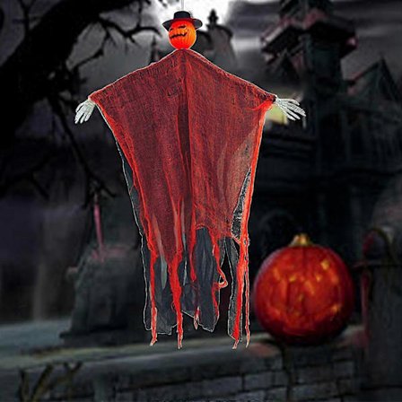2025 Halloween-riippukoriste pelottava kurpitsanaama karmiva Halloween-luuranko ulkokoristeet veitset