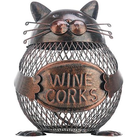 Too-arts Praktisk kattunge vinkorkbehållare järngrissparbössa hantverk heminredning present