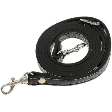 Crossbody taskerem, justerbar lædertaskerem med drejelig karabinhage i metal