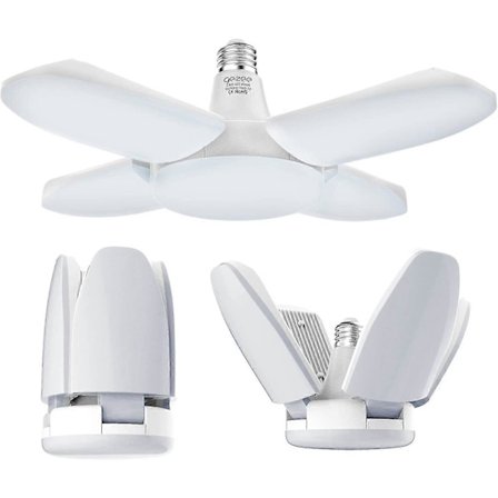 LED Garasjelys, 60W E27 6500K 6000lm Verkstedslys, LED Taklampe For Garasje, Lager, Verksted, Kjeller