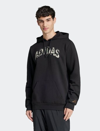 adidas Sportswear M C Camo Lin Hd - Black - M