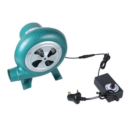 30W/40W/60W/80W Centrifugalventilator til grill, camping AC120V-240V DC12V-drevet BBQ-blæser med variabel hastighedsregulator