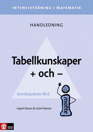 Intensivträning ma åk 4-6 Tabellkunskaper Lhl - Bok av Görel Sterner & Ingrid Olsson - Häfte