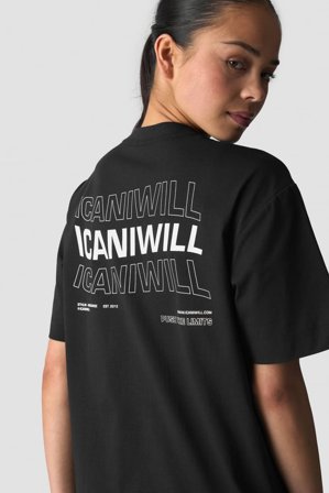 ICANIWILL - Everyday Cotton T-shirt Print Black - Dames - sportkleding van ICIW