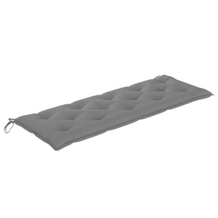 Vidaxl Bänkdyna För Trädgården Grå 150x50x7 Cm Tyg Grå