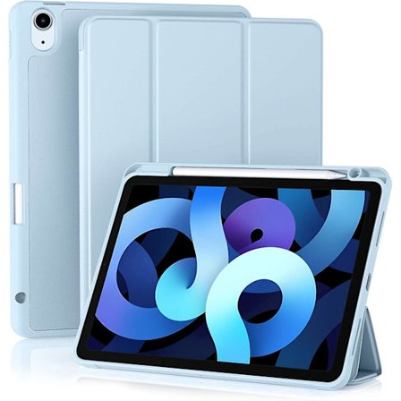 Etui Kompatibelt med iPad Air 4. generation 2020 10,9 tommer [Penholder/2. Penopladning] [Automatisk Slumre/Vågn op], Trefoldet Stativ Smart Etui