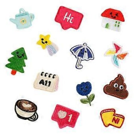 13 kpl Sateenvarjo Silitettävät Paikat Kahvi Korjauspaikat Talo Ompelupaikat Vaatteille Farkut Hattu Reput