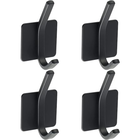 Handdukskrokar Väggmonterad Klädhängare Ingen Borrning Badrum Klädhängare, Lim