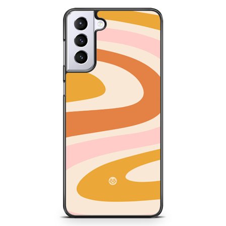 Bjornberry Skal Samsung Galaxy S21 Plus - Orange 70-tal