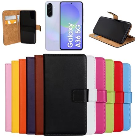 Samsung Galaxy A36 etui pung cover kortholder - Grøn SAMSUNG A36