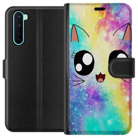 OnePlus Nord Lommeboketui Søt Katt Galakse