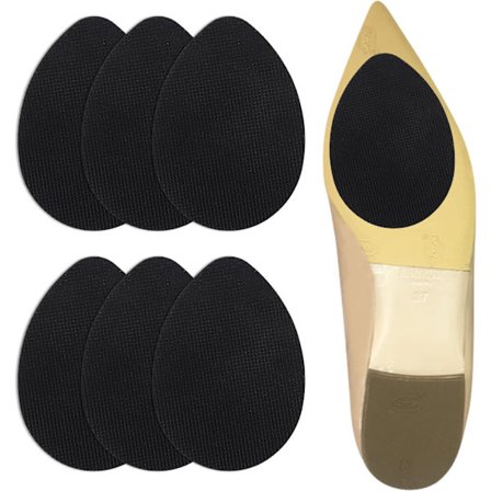 12 stk. selvklæbende skridsikre puder til højhælede sko, Sel