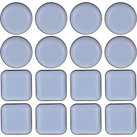 Teflon møbelpuder, selvklæbende Teflon puder Teflon glide pude, beskyt laminatgulv og tæppebeskyttelse (16 stk)