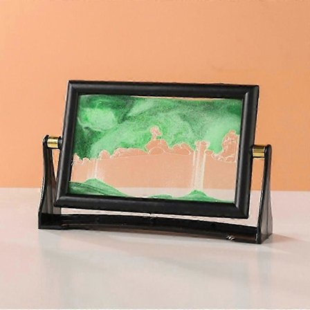 Rotérbart bevægeligt sandkunstbillede boligindretning 3D sandlandskab i bevægelse nyt glas kviksandmaleri