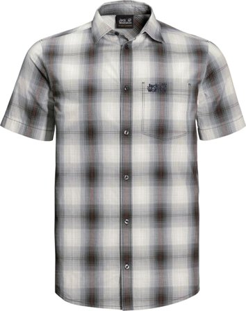 Jack Wolfskin Men's Hot Chili Shirt Men short-sleeved shirts Grey M