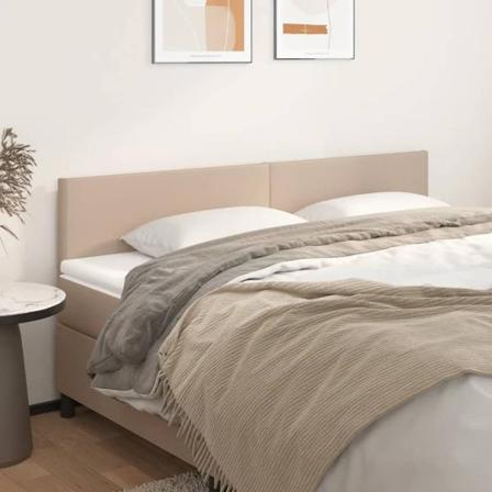 Vidaxl Huvudgavlar 2 St Cappuccino 90x5x78/88 Cm Konstläder Brun
