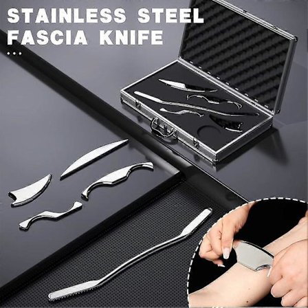 1/5st Muskel Skrapa Iastm Verktygsset, gua Sha Rostfritt Stål Fascial Frigöringsverktyg Djup Mjukvävnadsmassage Verktygsset För Muskelvärk Lindring -